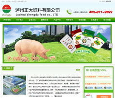 展示型網站案例:四川瀘州正大飼料有限公司